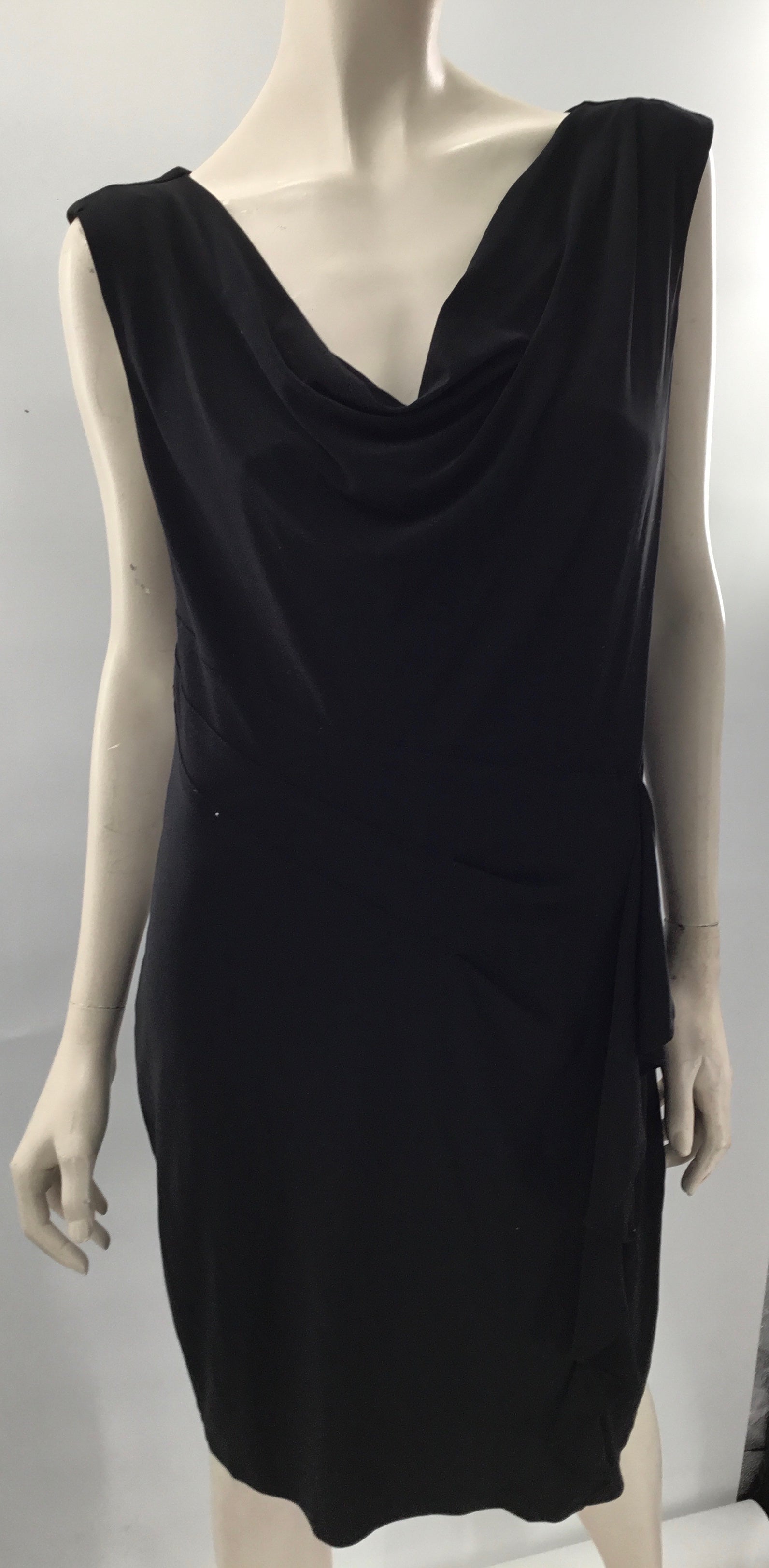 Evan Picone Black Sleeveless Dress