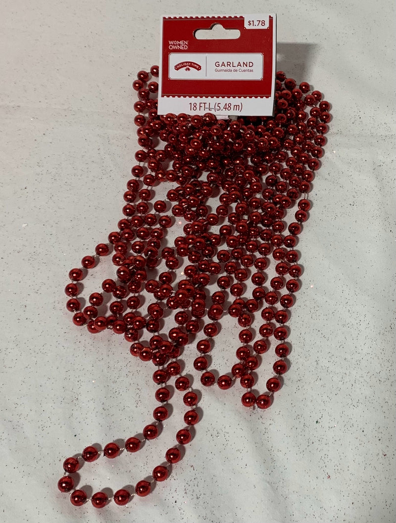 Christmas Decor- Beaded Garland