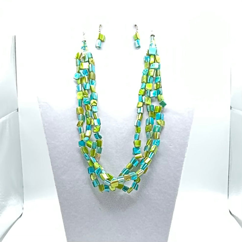 Jewelry Set- Green and Turquoise Stones