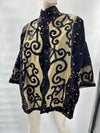 Laurie Schafer Rare Kimono Style Silk Velvet Jacket