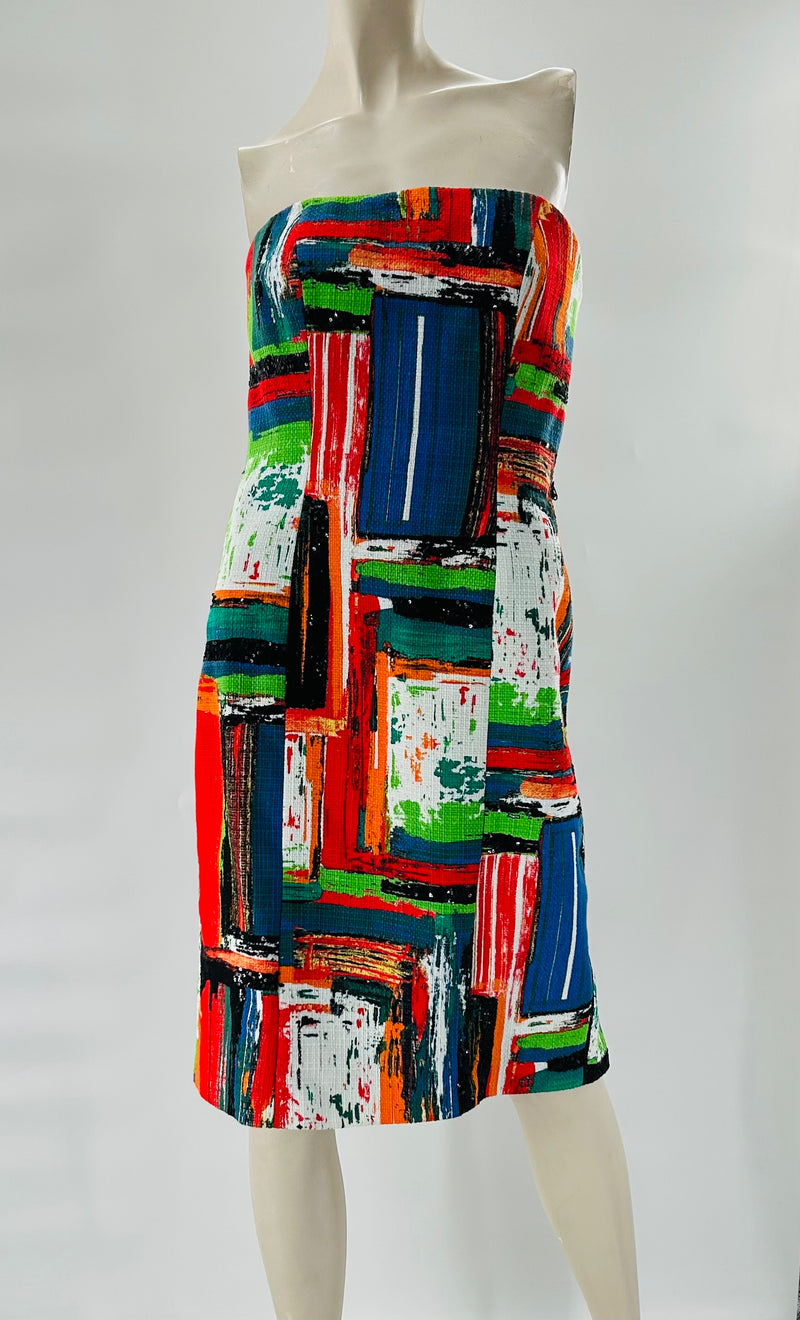 Theia Vintage Strapless Day/Evening Dress