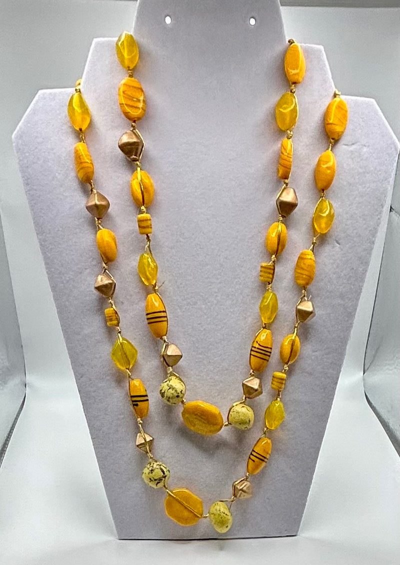 Jewelry- Necklace- Gold/Yellow Double Chain