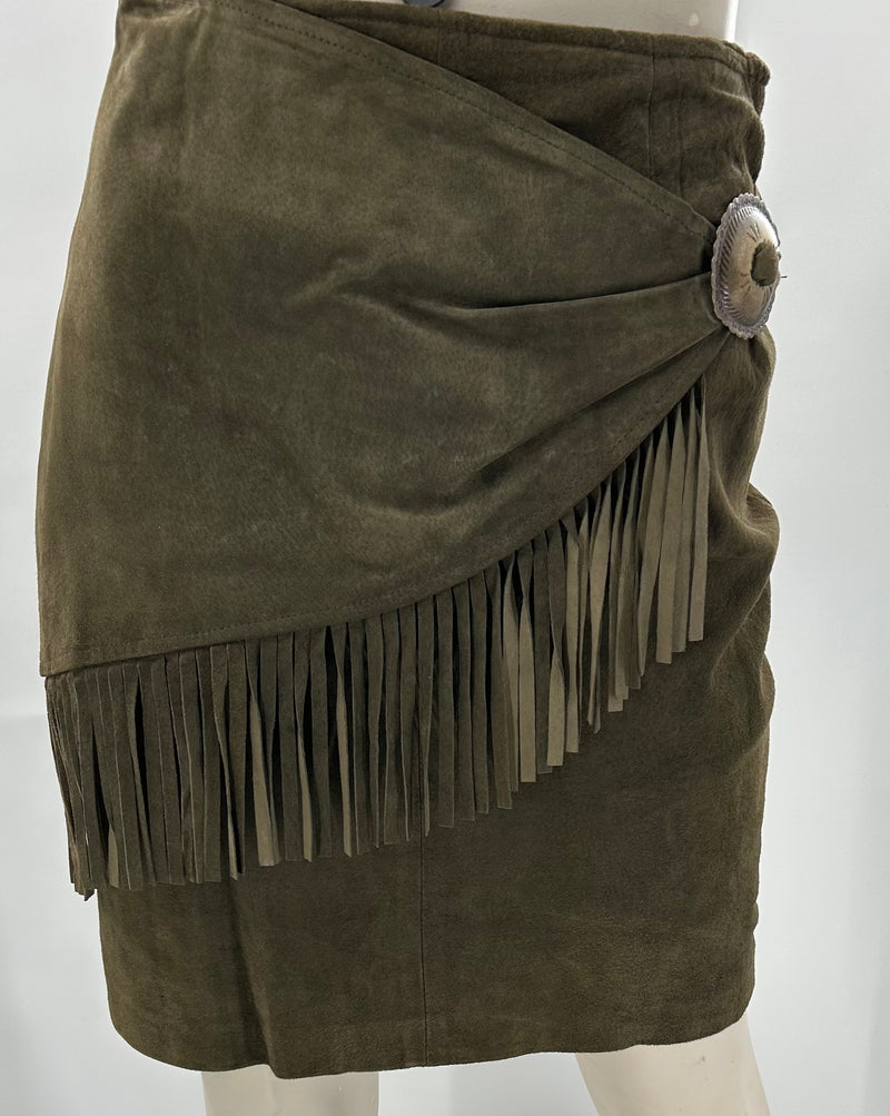 Siena New York Leather/Suede Skirt