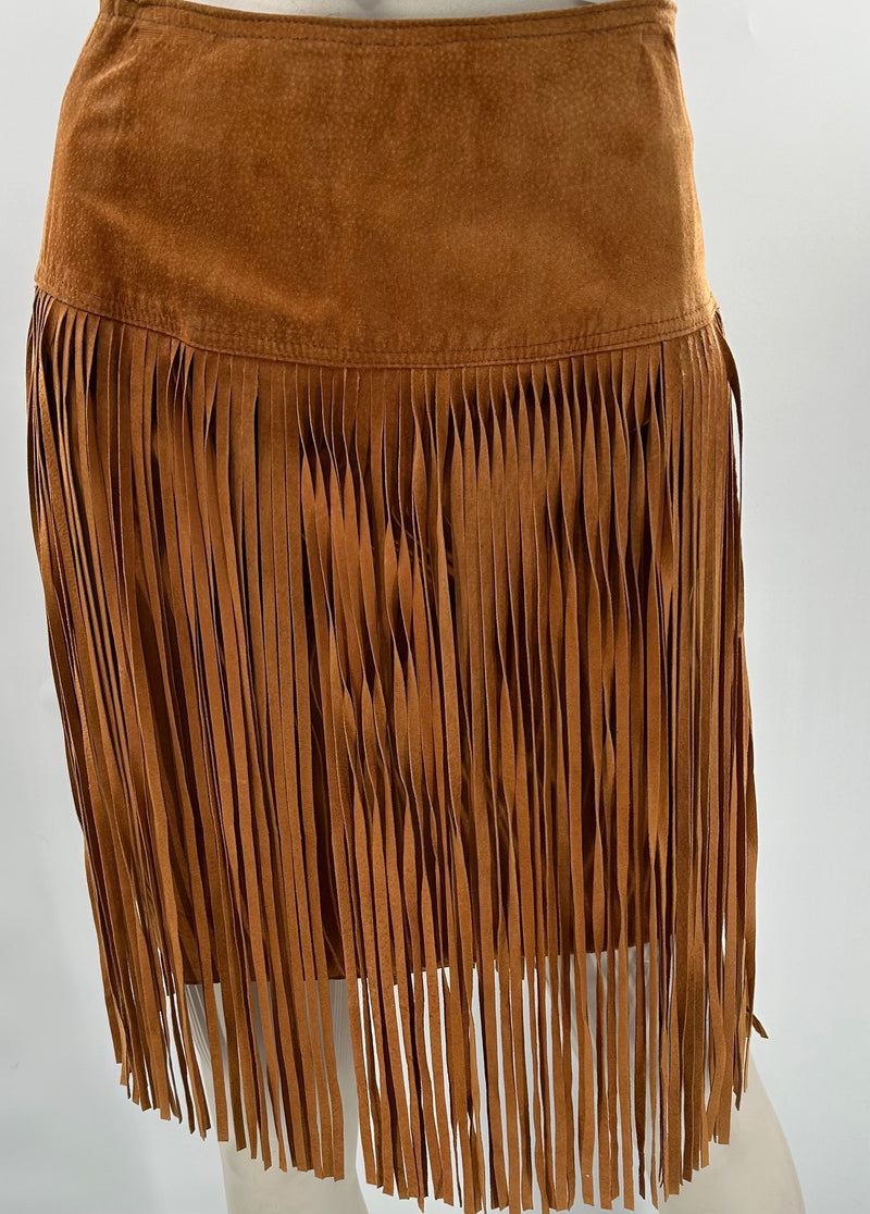 Cache Vintage Suede Skirt