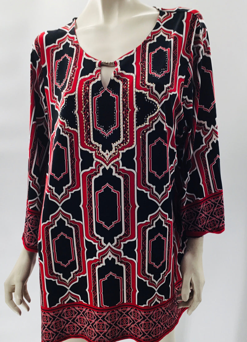 JM Collection No-Iron Dress Top