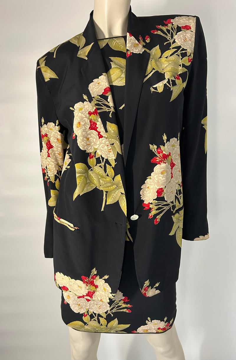 Ginny Vintage Floral Dress Suit