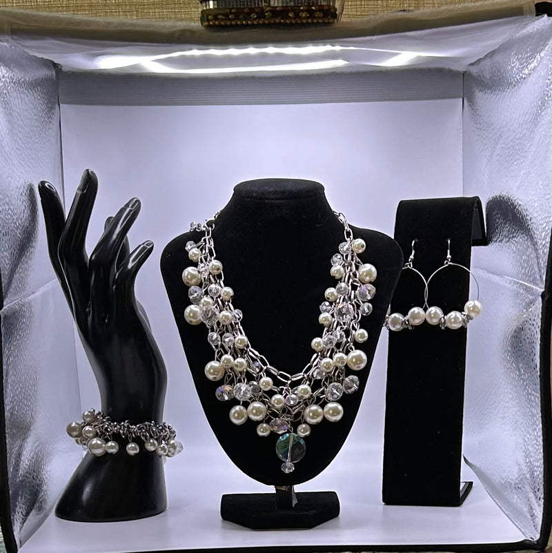 Jewelry Set- Pearls and Silver