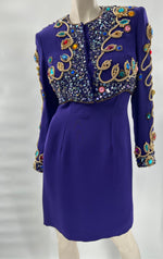 Victoria Royal Ltd. Vintage 2-pc Beaded Dress Suit
