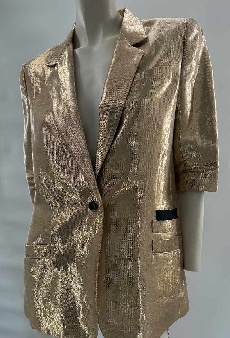 Elizabeth and James Dressy Gold Blazer
