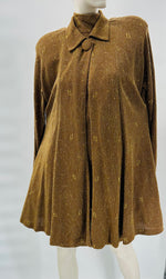Vintage Gold Glimmer Dress Suit- Dress and Jacket