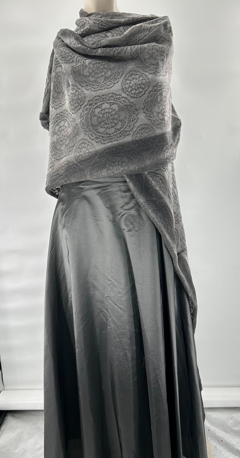 Silk/Satin Skirt and Shawl