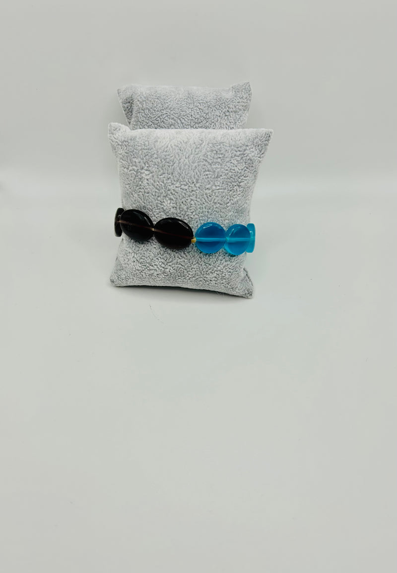 Jewelry- Bracelet- Purple/Turquoise Discs