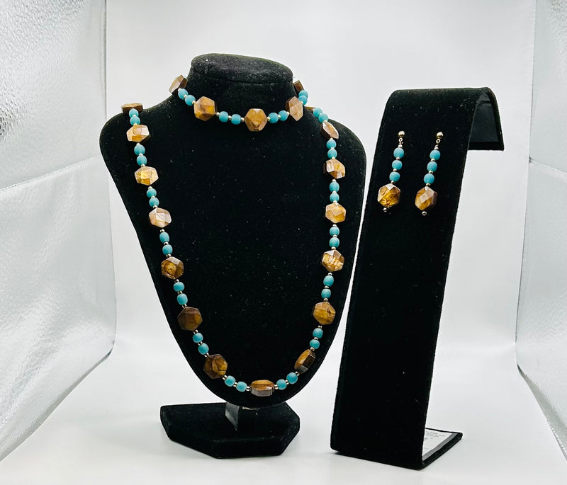 Jewelry Set- Wood and Turquoise