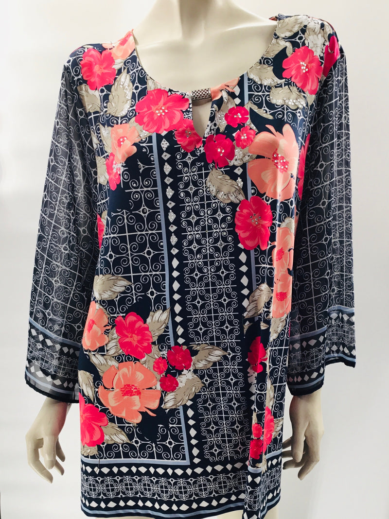 JM Collection No-Iron Dress Top