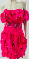 Snooty Hooty Vintage Off-the-Shoulder Party Dress