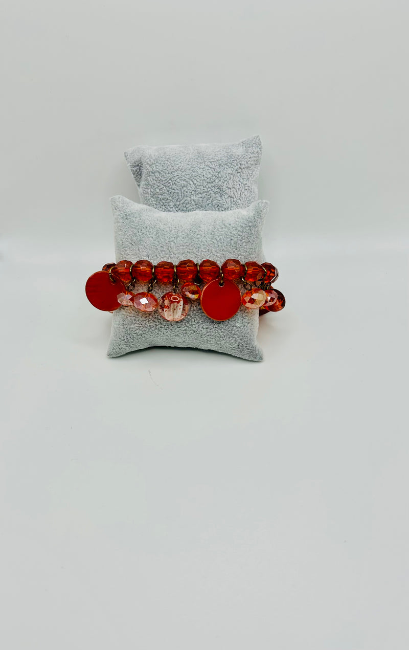 Jewelry- Bracelet- Orange Beads