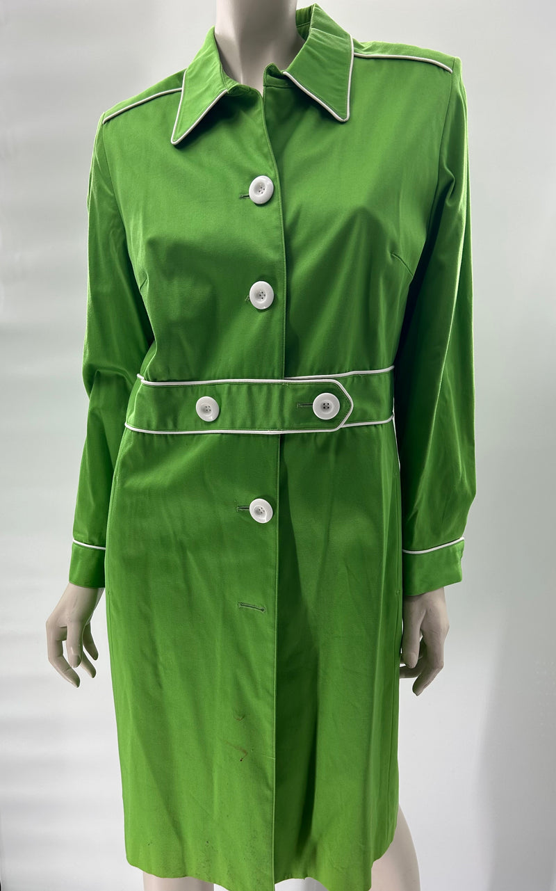 Green w/White Piping Jacket (Outdoor)
