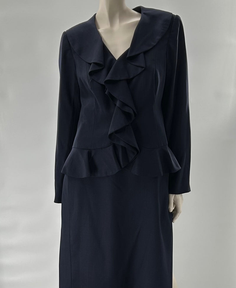 Isabella Ruffle Jacket Skirt Suit