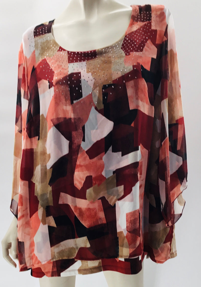 JM Collection Woman No-Iron Dress Top