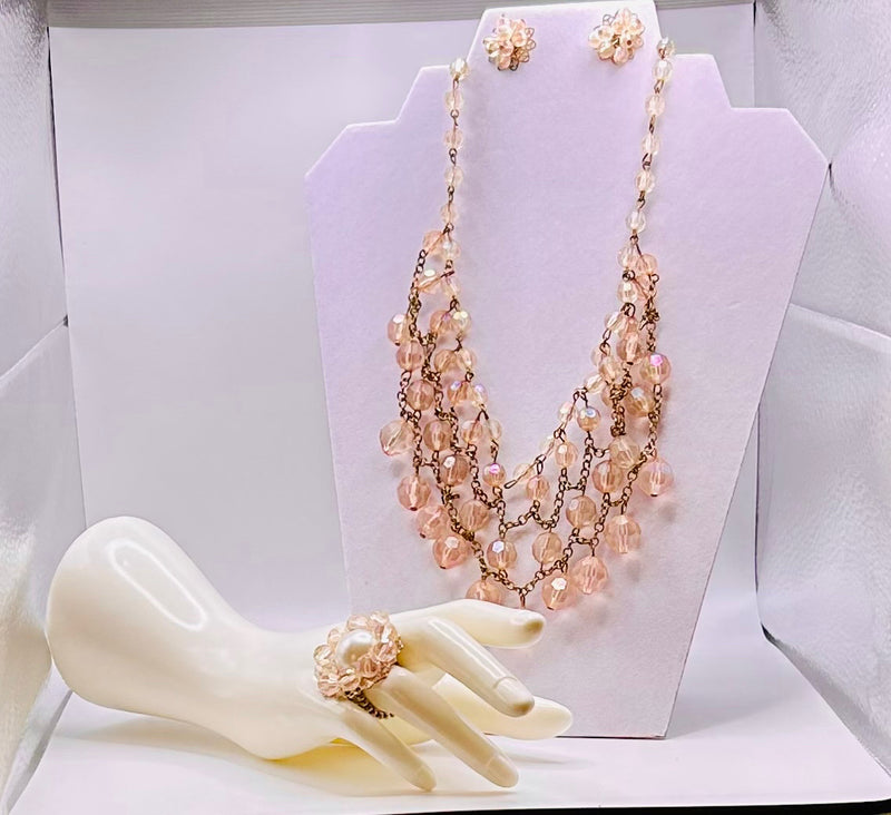 Jewelry Set- Blush/Pink Pearls