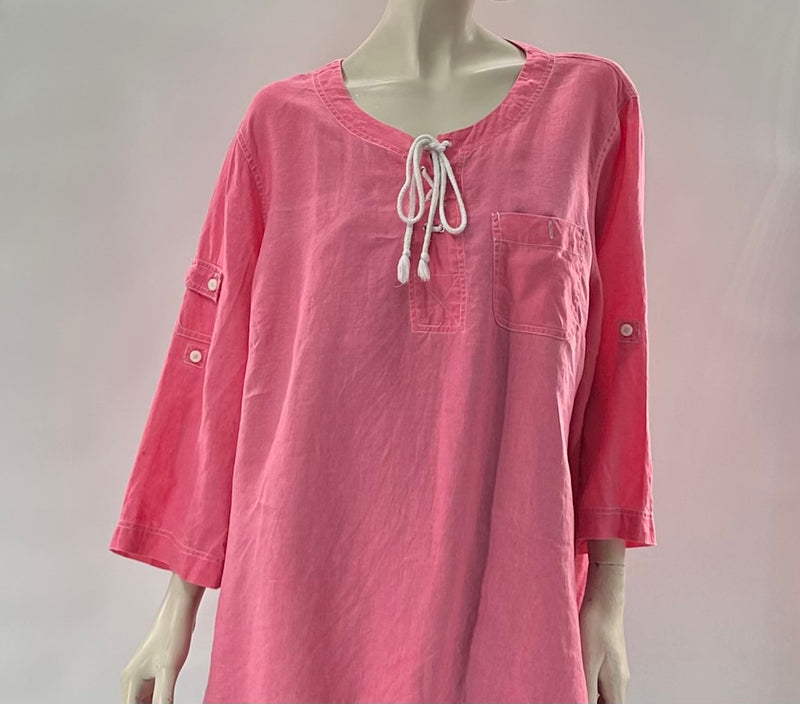 ZBeach Linen Dress Top