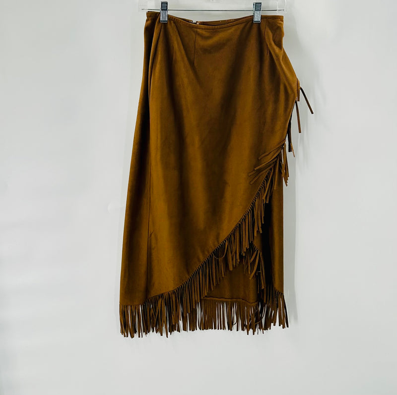 Brown Suede Skirt