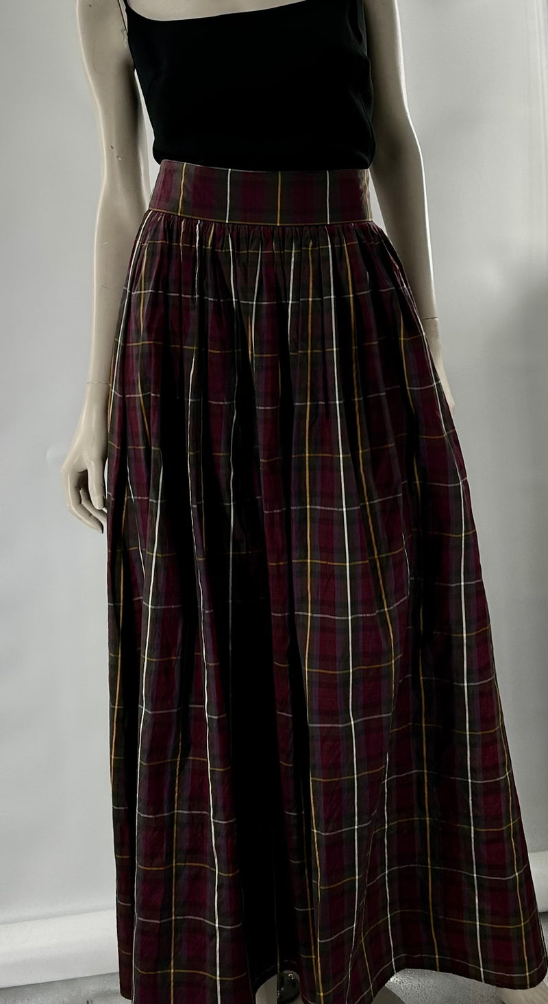 Worth Silk Skirt w/Matching Sash- New w/Tags