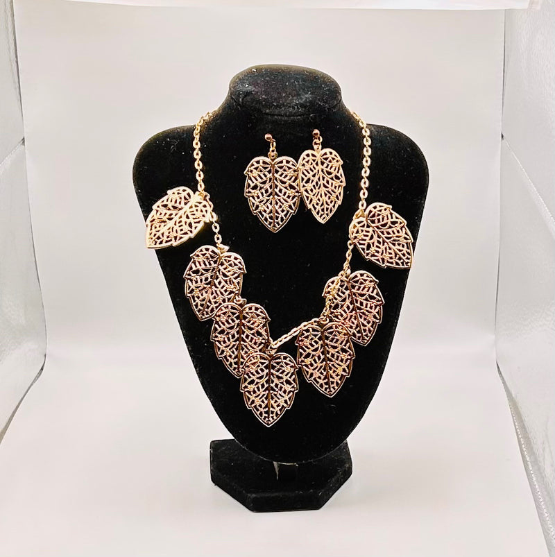 Jewelry Set- Gold Leaf