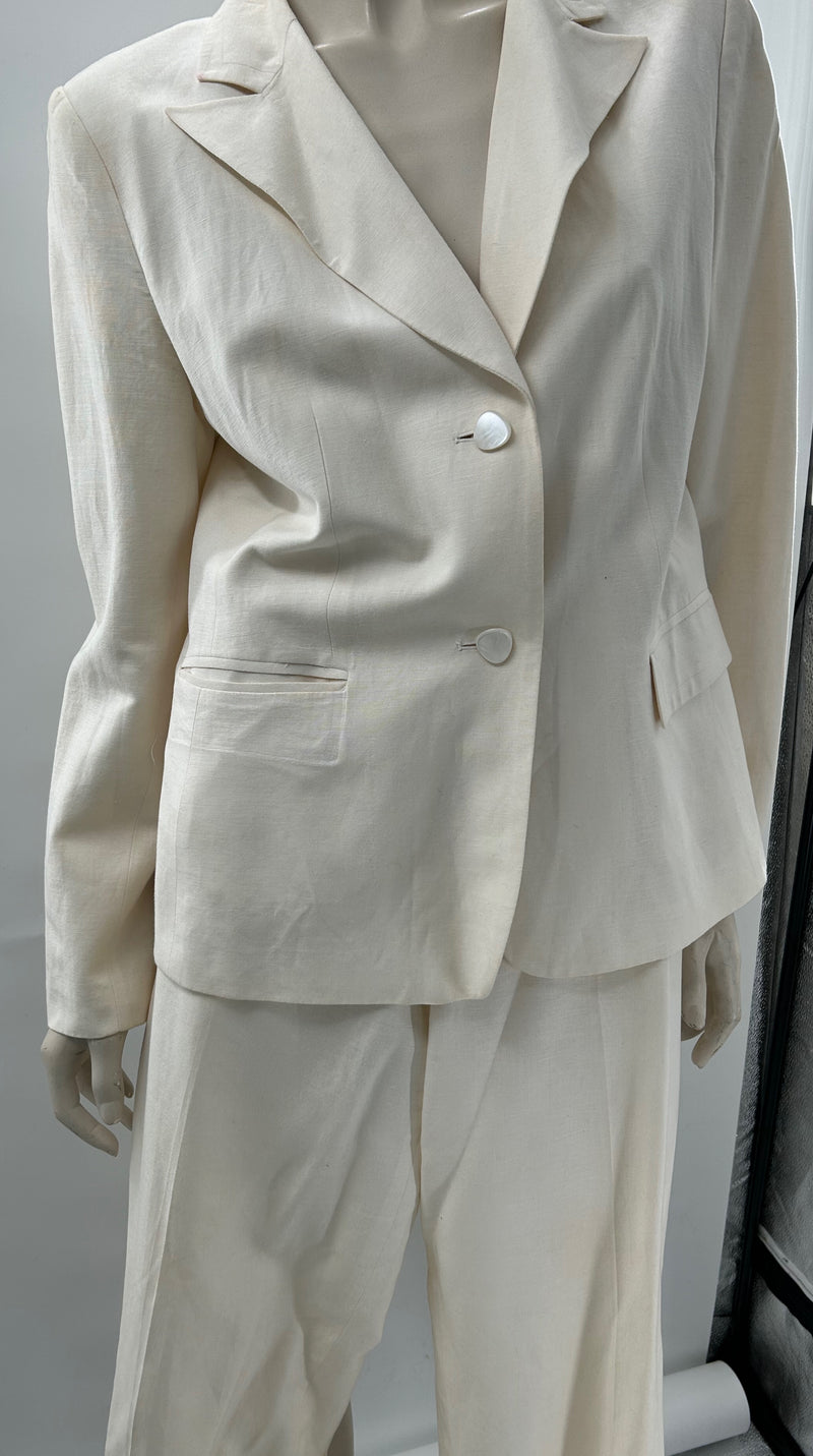 Sag Harbor Linen Blend Pant Suit