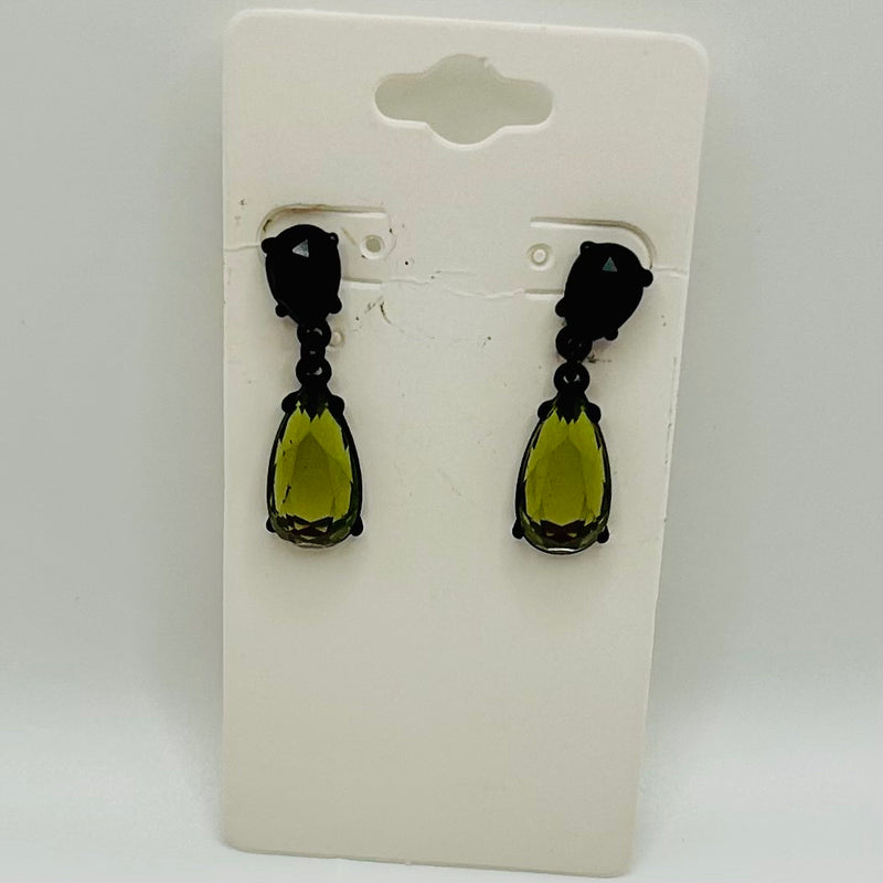 Jewelry- Earrings- Peridot Green Stone
